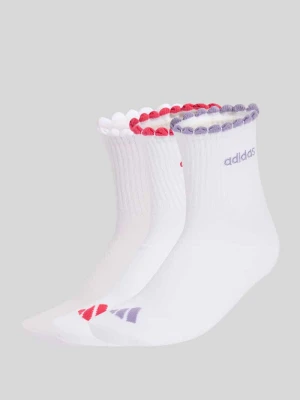 Skarpety z mieszanki bawełny w zestawie 3 szt. Adidas Różowawy