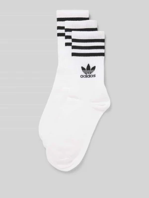 Skarpety z mieszanki bawełny w zestawie 3 szt. model ‘Crew’ adidas Originals
