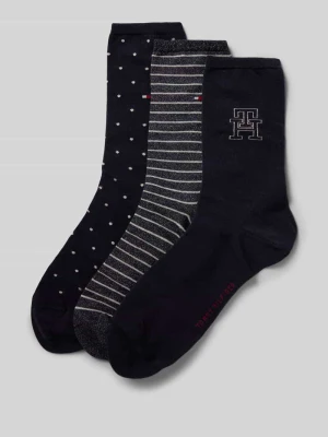 Skarpety z mieszanki bawełny w zestawie 3 szt. Tommy Hilfiger