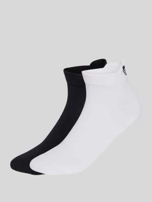 Skarpety z mieszanki bawełny z wyhaftowanym logo w zestaw 2 szt. adidas Originals Czarny