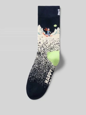 Skarpety z motywem nart Happy Socks Ciemnoniebieski