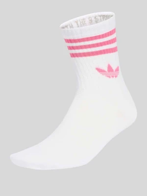 Skarpety z nadruk z logo adidas Originals Biały