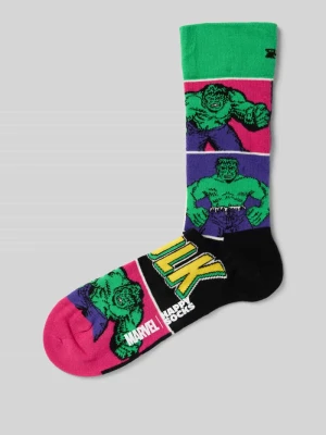 Zdjęcie produktu Skarpety z nadrukiem Marvel™ model ‘The Hulk’ Happy Socks