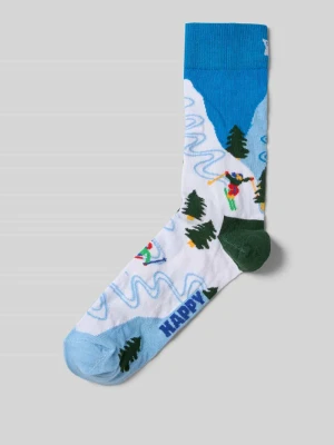 Skarpety z nadrukiem z logo model ‘SLALOM’ Happy Socks