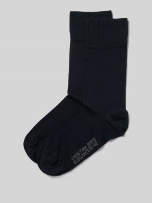 Skarpety z nadrukiem z logo w zestawie 2 szt. Christian Berg Men