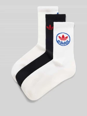 Skarpety z nadrukiem z logo w zestawie 3 szt. adidas Originals