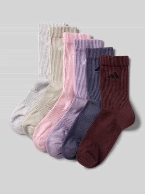 Skarpety z nadrukiem z logo w zestawie 6 szt. adidas Sportswear