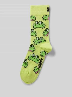 Skarpety z nadrukiem z motywem model ‘Frog’ Happy Socks