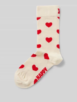 Skarpety z nadrukiem z motywem model ‘Heart’ Happy Socks