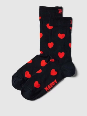 Skarpety z nadrukiem z motywem model ‘Hearts’ Happy Socks
