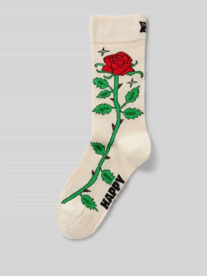 Skarpety z nadrukiem z motywem model ‘Rose’ Happy Socks