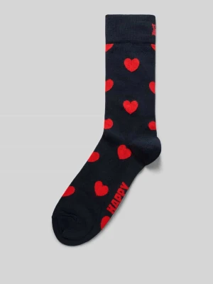 Skarpety z nadrukiem z motywem na całej powierzchni Happy Socks Ciemnoniebieski