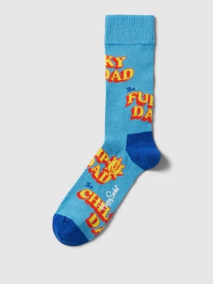 Skarpety z nadrukiem z napisem model ‘Number One Dad’ Happy Socks