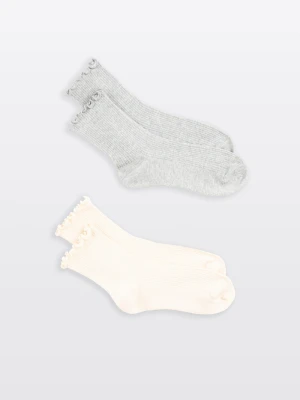 Skarpety z ozdobną falbanką 2-PAK Reporter