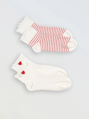 Skarpety z ozdobną falbanką 2-PAK Reporter Young