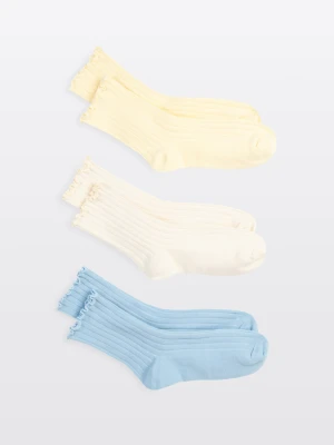 Skarpety z ozdobną falbanką 3-PAK Reporter