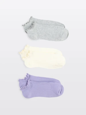 Skarpety z ozdobną falbanką 3-PAK Reporter