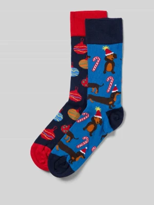 Skarpety z prążkowanymi wykończeniami w zestawie 2 szt. Christian Berg Men