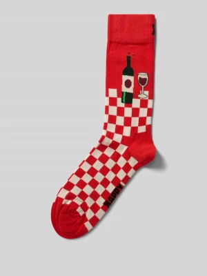 Skarpety z prążkowanym wykończeniem Happy Socks