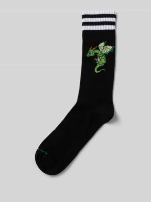 Skarpety z prążkowanym wykończeniem Happy Socks