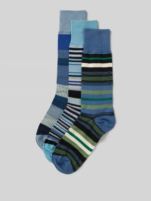 Skarpety z prążkowanymi ściągaczami w zestawie 3 szt. Paul Smith