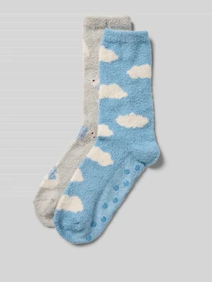 Skarpety z prążkowanymi wykończeniami w zestawie 2 szt. Jake*s Casual