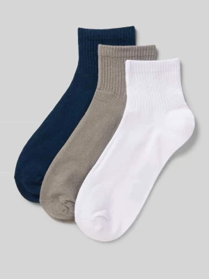 Skarpety z prążkowanymi wykończeniami w zestawie 3 szt. model ‘NICK’ jack & jones