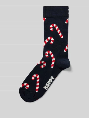 Skarpety z wyhaftowanym logo model ‘Candy Cane’ Happy Socks