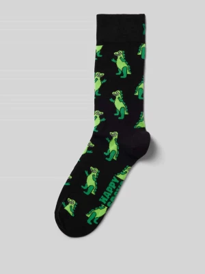 Skarpety z wyhaftowanym logo model ‘Dino’ Happy Socks