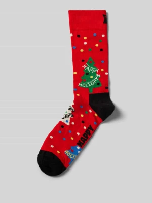 Skarpety z wyhaftowanym logo model ‘Happy Holidays’ Happy Socks