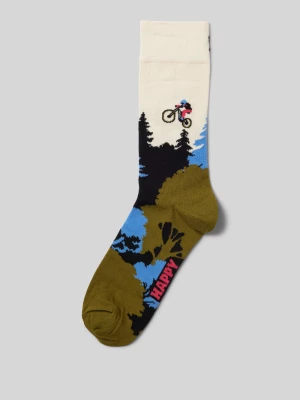 Skarpety z wyhaftowanym logo model ‘Mountain’ Happy Socks