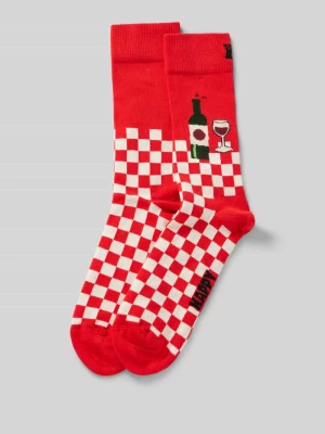 Skarpety z wyhaftowanym logo model ‘Wine And Dine’ Happy Socks