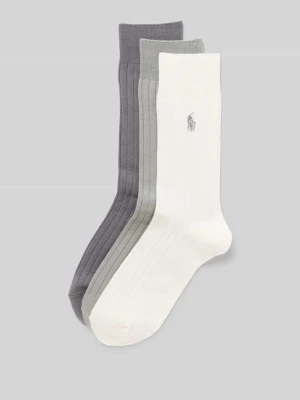Skarpety z wyhaftowanym logo w zestawie 3 szt. Polo Ralph Lauren Underwear