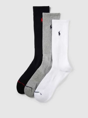 Skarpety z wyhaftowanym logo w zestawie 3 szt. Polo Ralph Lauren Underwear