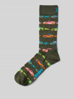 Skarpety z wyhaftowanym motywem model ‘CAR STRIPE’ Happy Socks