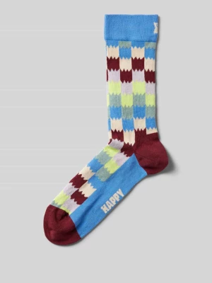 Skarpety z wyhaftowanym motywem model ‘Dizzy Check’ Happy Socks