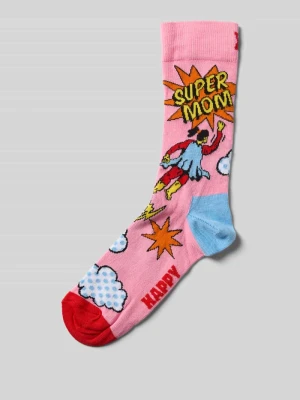 Skarpety z wyhaftowanym motywem model ‘Flying Super Mom’ Happy Socks