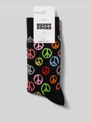 Skarpety z wyhaftowanym motywem model ‘Peace’ Happy Socks