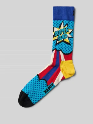 Skarpety z wyhaftowanym motywem model ‘Super Dad’ Happy Socks