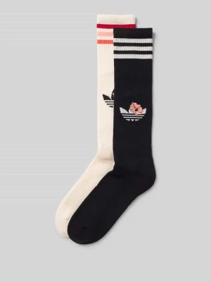 Skarpety z wyhaftowanym motywem w zestawie 2 szt. model ‘LIBERTY KNEE’ adidas Originals