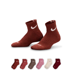 Skarpety za kostkę dla małych dzieci Nike Dri-FIT Performance Basics (6 par) - Różowy