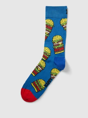 Skarpety ze wzorem na całej powierzchni model ‘Burger’ Happy Socks