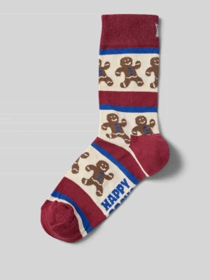 Skarpety ze wzorem na całej powierzchni model ‘Gingerbread Stripe’ Happy Socks