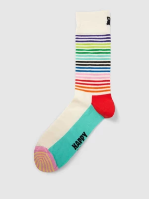 Skarpety ze wzorem na całej powierzchni model ‘Half Stripe’ Happy Socks