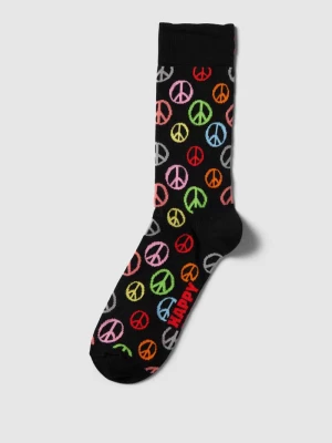Skarpety ze wzorem na całej powierzchni model ‘Peace’ Happy Socks