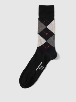 Skarpety ze wzorem w kratę model ‘KING’ Burlington