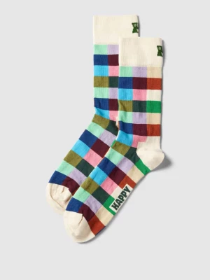 Skarpety ze wzorem w kratę model ‘Rainbow Check’ Happy Socks