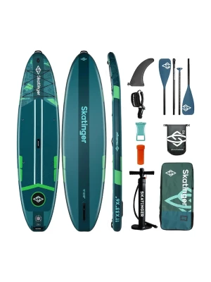 Skatinger deska do pływania z akcesoriami SUP 335x84x15 cm (11') turkusowy