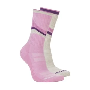 Skechers 2 Pack Womężczyźni's Crew Trail skarpety - Rozowy