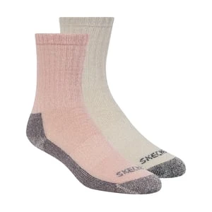 Skechers 2 Pack Womężczyźni's Crew Wool skarpety - Mauve